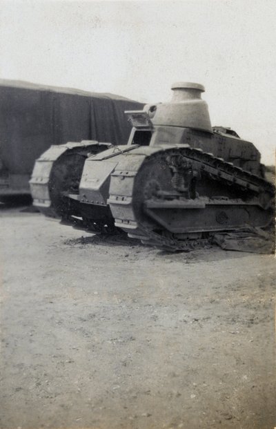 Char Renault FT17 français lors d